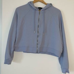 Crop Zip Up Hoodie
